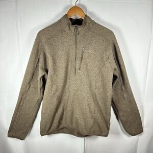 Kathmandu Brown Polartec 200 Fleece Quarter Zip Pullover Size L